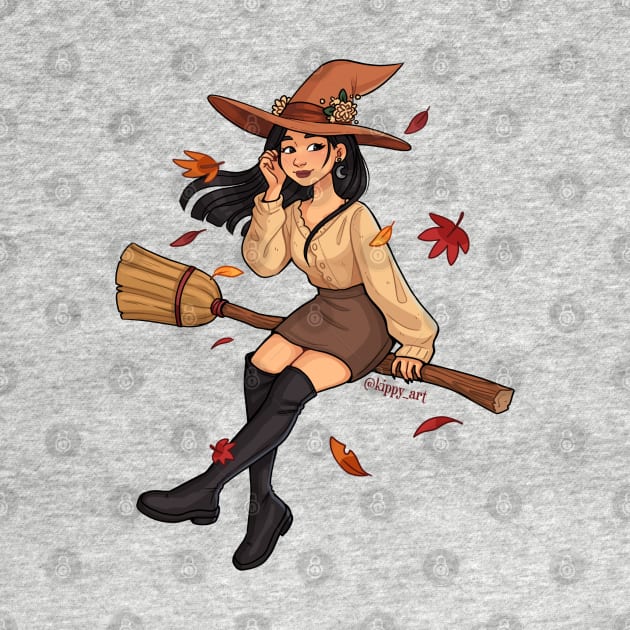 Autumn Witch by Kippy Art